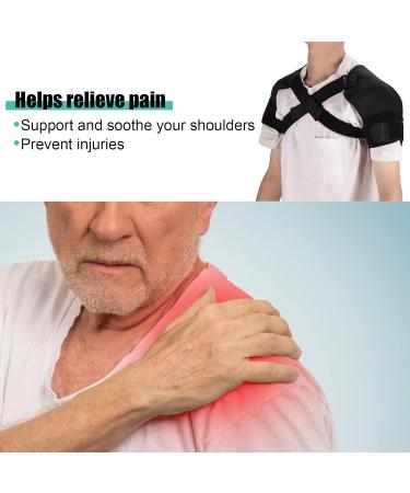 Shoulder Support Strap Relieve Pain Reduce Injury Increase Circulation Adjustable Tightness Support for Shoulder Belt Double Shoulder Support Brace (M) M M - Buy Online on GoSupps.com
