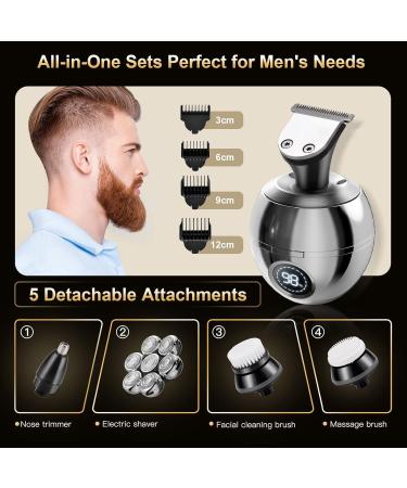 7D Electric Razor for Men TURN RAISE 6 in 1 Waterproof With LCD Display bald head shavers for men Wet Dry Head Shaver for Men USB Rechargeable Electric Shavers for Men Bald Head - Buy Online on GoSupps.com