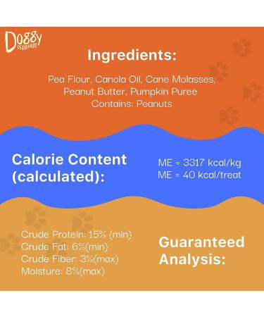 Doggy Delirious All-Natural Crunchy Dog Treats - Grain-Free, Human-Grade, Non-GMO, Peanut Butter Snacks for All Breeds - Buy Online on GoSupps.com