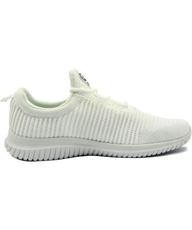 RiemoT Unisex Road Running Shoes - Breathable White Sneakers for Men | Size 42 EU - International Shipping Available - Buy Online on GoSupps.com