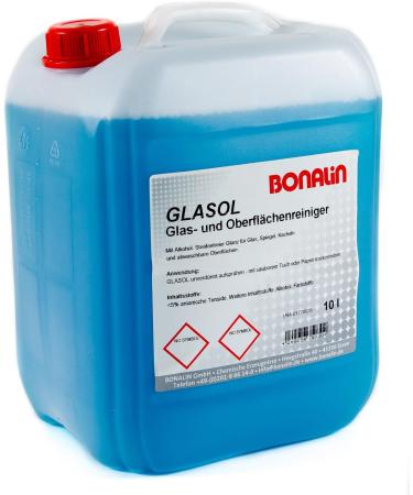 Bonalin Glasol Glass Cleaner | Ready-to-Use 10L for Glazed Surfaces Mirrors & Tiles - International Shipping Available - Buy Online on GoSupps.com