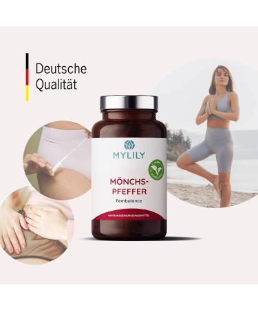 Mylily Monk Pepper Capsules | Maca Agnus Castus & FEM Minerals with Iron & Vitamin B6 | 1.5 Month Supply | New Design - Buy Online on GoSupps.com