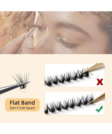 Individual False Eyelashes - 30D 0.07D Curl Mix (8-14mm) - Reusable DIY Cluster Lashes for Stunning Eye Makeup - Buy Online on GoSupps.com