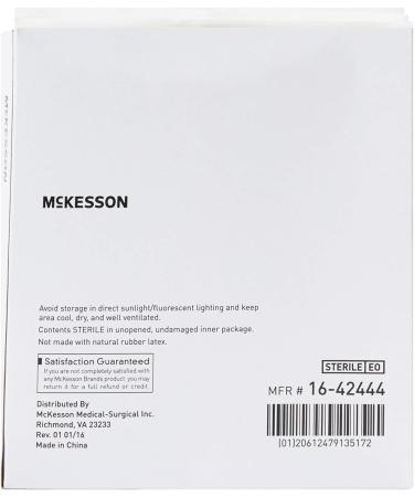 McKesson Sterile Non-Woven Sponges 4-Ply High Absorbency 4x4 Inch - 50 Count - Buy Online on GoSupps.com