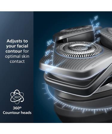 Philips Norelco 9800 Rechargeable Electric Shaver with Quick Clean, Pop up Trimmer, Travel Case, and Charging Stand - S9987/85 - Buy Online on GoSupps.com