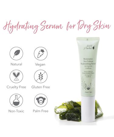 100% Pure Restorative Sea Culture Serum | Anti-Aging & Hydrating Hyaluronic Acid for Face | 1 Fl Oz - International Shipping Available - Buy Online on GoSupps.com