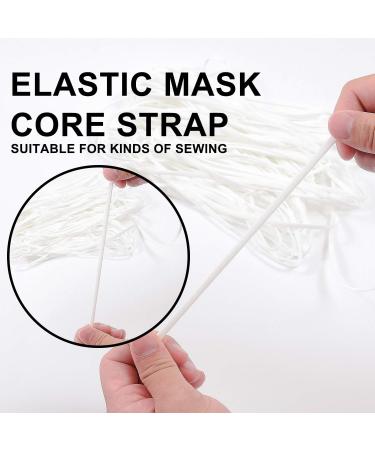 30 Yards 1/4 Inch White Elastic Band for Sewing Masks - Heavy Stretch Knit Braided Elastic - Buy Online on GoSupps.com