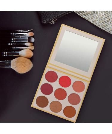 Solustre 1-Piece 9 Color Makeup Palette - Shimmering Eyeshadow Blush & Loose Powder for Flawless Face - International Shipping Available - Buy Online on GoSupps.com