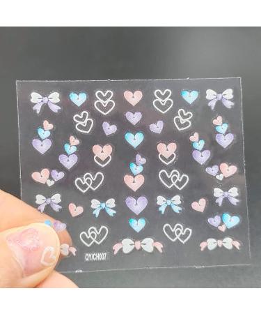 Colorful Flower Nail Art Stickers Decals - 3D Self-Adhesive Designs for Manicure - 30 Sheets - Buy Online on GoSupps.com