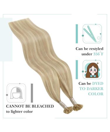 Youngsee Extensions | Real Hair U Tip Bondings - Blond Ashblond & Platinblond | 55 cm Keratin Hair Extensions | #18/613 - Buy Online on GoSupps.com