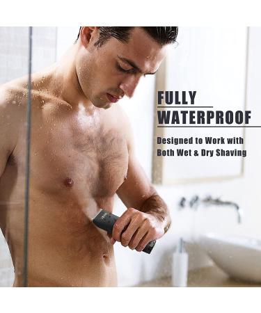 Men's Body Hair Trimmer - LXCGROOMER Groin & Ball Shaver with Ceramic Blades | Anti-Nick Guard, Waterproof Body Groomer - Buy Online on GoSupps.com