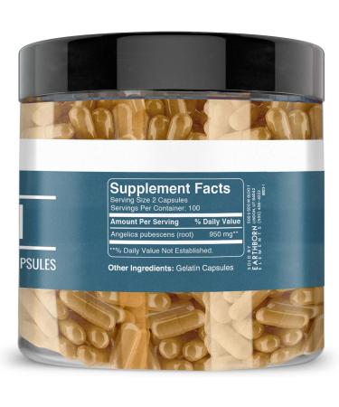 Earthborn Elements Dong Quai 200 Capsules - Pure & Undiluted - No Additives - 200 Count - Buy Online on GoSupps.com
