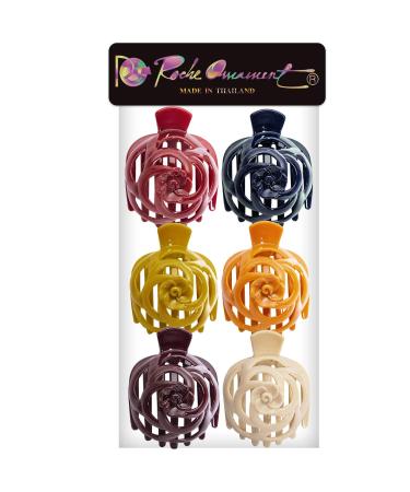 RC Roche 6-Piece Octopus Hair Clips for Thick Hair - Firm Hold Slipproof Large Classic Claws 6-Pack - Buy Online on GoSupps.com