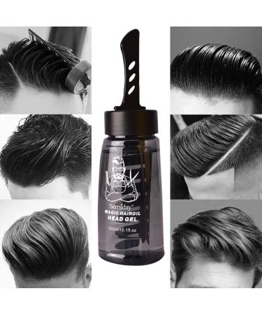 10 Men Hair Styling Gel with Comb | 2 in 1 Men Styling Gel with Comb Long-Lasting Hair Lightweight Mens Hair Styling Gel Tool Fast Build Hair Styling Men's Oil Head Artifact 10 Pcs One Comb Cool 300ml - Buy Online on GoSupps.com