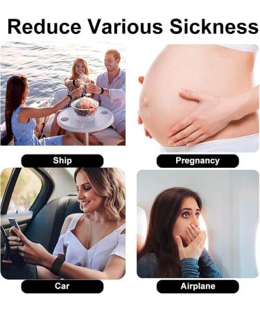 8 Pcs Travel Sickness Bands - Natural Acupressure Relief for Motion, Nausea, Sea, Flying, Pregnancy and Kids - Buy Online on GoSupps.com