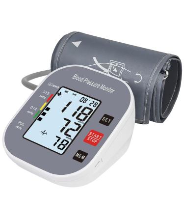 Blood Pressure Monitors for Home Use Blood Pressure Machine Upper Arm with Large Wide Cuff Automatic Digital BP Machine LCD Screen BSX583 (Dark Grey)
