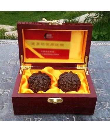 Unbit Magnetic Baoding Balls - 2 Piece Chinese Hand Massage Balls for Healthy Exercise & Stress Relief - Includes Support Box (Color A) - Buy Online on GoSupps.com