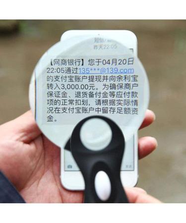 Handheld Magnifying Glass Metallic Material Stainless Steel Hd Magnifying Glass Old Man 20X for Reading Crafts Repair Magnifier Red Lofty Ambition - Buy Online on GoSupps.com