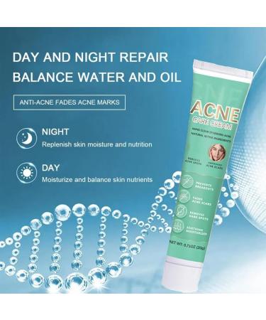 Acne Cream Anti Acne Face Cream for Acne Treatment and Spot Treatment Pimple Treatment Gel Cream For Face Blemishes & Blackheads Reduce Redness Moisturiser Fade acne marks Oil Control - Buy Online on GoSupps.com