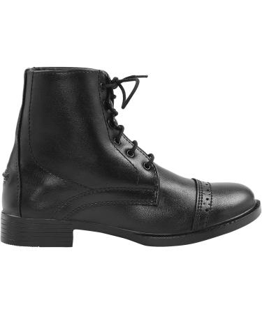 TuffRider Kids Starter Lite Lace Up Paddock Boots - Size 8, Black - Buy Online on GoSupps.com