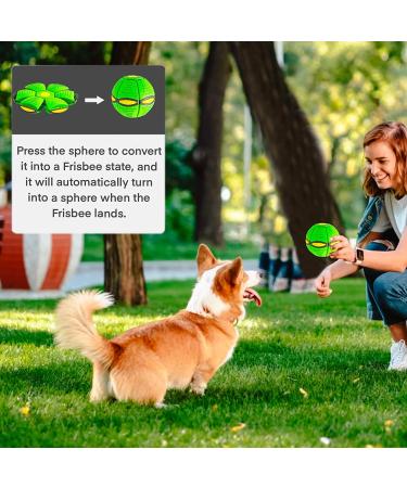 Yeahboom Premium Dog Frisbee Ball Toy - Flying Saucer Ball for Dogs - Eco-Friendly Pet Toy Green - Best International Shipping - Buy Online on GoSupps.com