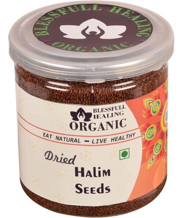 Blessfull Healing Organic Dried Halim Seeds 300 Gram Airtight Container (Packing May Vary) - Buy Online on GoSupps.com