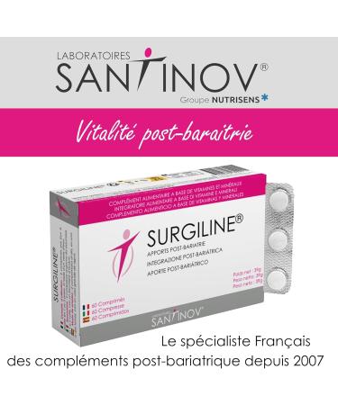 SANTINOV - SURGILINE - Post Bariatric Tablets - Sleeve Gastrectomy Bypass Gastric Ring - 2 Supplements in One: Vitamins and Minerals + Magnesium - Buy Online on GoSupps.com