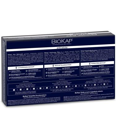BIOKAP Reinforced anti-hair loss ampoules 12 ampoules 84 ml - Buy Online on GoSupps.com