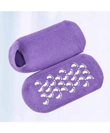 minkissy 1 Pair Gel Spa Socks Moisturizing Socks for Women Cracked Heel Socks Gel Socks Moisturizing Cotton Socks Foot Moisturizing Socks Women Spa Socks Purple Women's Repair Socks Crusty - Buy Online on GoSupps.com