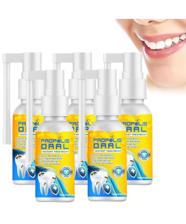 Propolis Oral Instant Treatment Spray Propolis Oral Health Spray Propolis Oral Spray Fresh Breath (5 Pcs)
