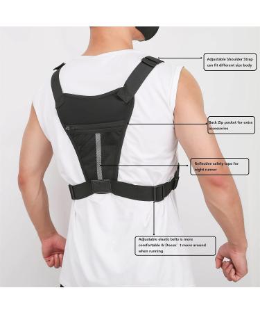 Muserise Sports Chest Bag for Men - Water Resistant Lightweight Front Chest Pack with Phone Holder - Ideal for Workouts, Running, Cycling - Camo Design (MU05) - Buy Online on GoSupps.com