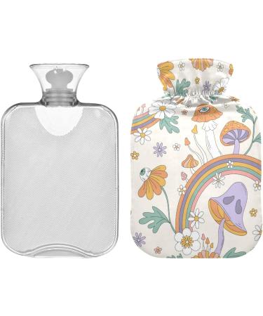 Naanle 2L Large Rainbow Heat Bottle with Cover - Transparent Bag for Pain Relief & Heat Therapy | Ideal for Bed Hands & Feet - Buy Online on GoSupps.com