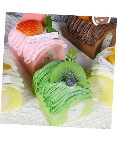 Vaguelly 4pcs Simulation Cake Model Household Products Pu Pink Food Play 6.5X6.5CMx4pcs 1 - Buy Online on GoSupps.com