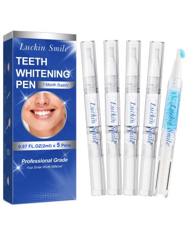 Teeth Whitening Pen 4 Whitening Pens 1 Desensitising Pen 20% Pap Natural Teeth Whitening Gel 100% Natural Formula Dentist Formulated Non-Toxic Easy to Use 2 Weeks Fast Whitening Blue