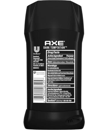 AXE Men 1786101MA Invisible Dry Dark Temptation Solid Stick anti-transpirant et d odorant 2 7 oz 1 pi ce - Buy Online on GoSupps.com
