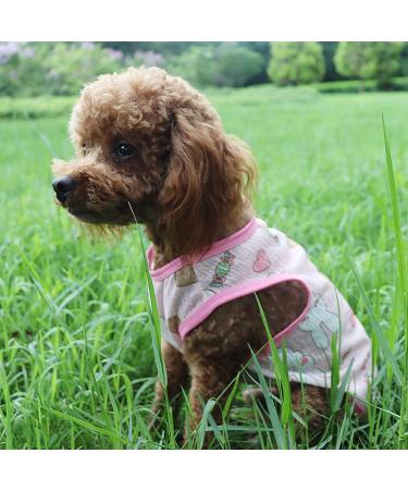7-Piece Breathable Dog T-Shirt Set | Summer Pet Sweatshirts for Small & Medium Dogs | Cute Printed Puppy Clothing | Perfect for Male & Female Dogs (XS) - Buy Online on GoSupps.com