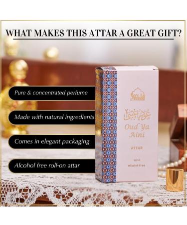 Oud Ya Aini Attar Oil Alcohol-Free Unisex Fragrance 30ml Oud Perfume Oil Alcohol Free Arabian Attar Long Lasting Woody Oriental Fragrance - Buy Online on GoSupps.com
