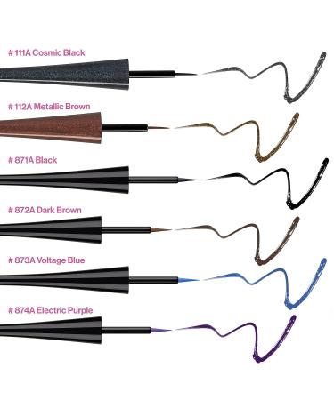 wet n wild MegaLiner Metallic Liquid Eyeliner - Cosmic Black | Long-Lasting Formula - Buy Online on GoSupps.com