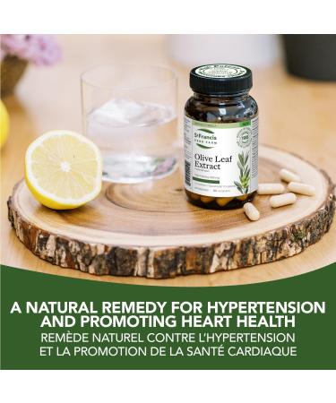 St. Francis Herb Farm | Olive Leaf 5:1 Extract Capsules | Antioxidant Support for a Healthy Heart | Helps to Maintain Healthy Blood Pressure & Improve Cardiovascular Health | 16-24% Oleuropein | Canadian Company | 60 Vegicaps - Buy Online on GoSupps.com