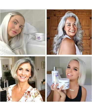 BOLD UNIQ Purple Hair Mask for Blonde & Platinum Hair + Coconut Heat Protectant Spray - Remove Yellow Tones and Protect from Heat Damage - Buy Online on GoSupps.com