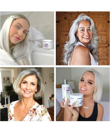 BOLD UNIQ Purple Hair Mask & Leave-in Conditioner - For Blonde, Platinum, Silver, Gray Hair - Remove Yellow Tones, Reduce Brassiness, Condition Dry Hair - Buy Online on GoSupps.com