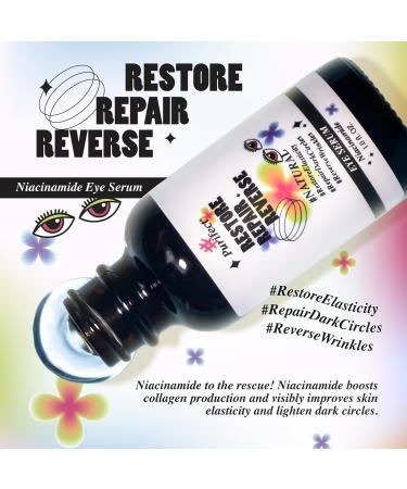 Purchase USA-Made Natural Peptide Retinol Niacinamide Eye Serum | Anti-Aging Brightening Firming Under Eye Care 1oz/30ml - Buy Online on GoSupps.com