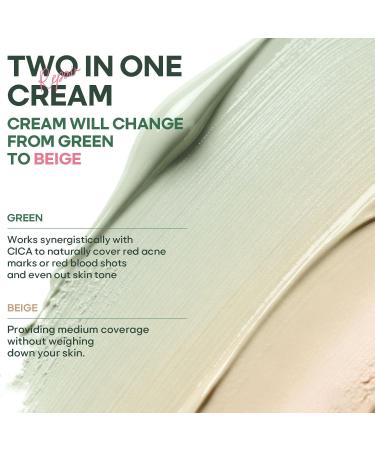 CLY AMS Green Color Corrector/CC Cream with Centella Asiatica Soothing Color Correcting Treatment for Face Rednes and Sensitive BB Cream/Tinted Moisturizer Blurs Skin Natural Luminous Finish - Buy Online on GoSupps.com