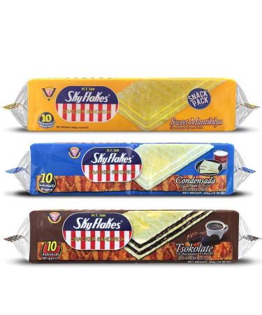 M.Y. San SkyFlakes Cracker Sandwich Assorted Flavors Assorted 10.58 Ounce (Pack of 3)