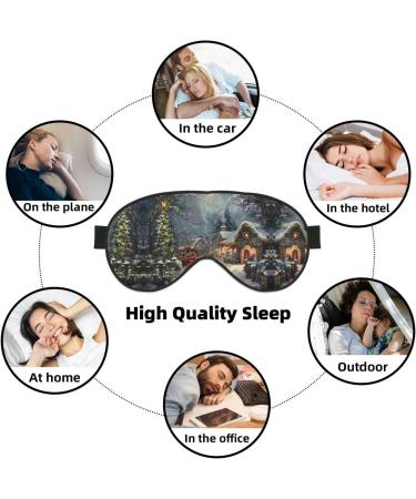Xmas Print Double-Sided Eye Mask | Soft Light Blocking | Enhance Sleep Quality Worldwide - Buy Online on GoSupps.com