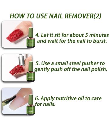 Gel Nail Polish Remover Gel Polish Remover Removes Nail Polish in 3-5 Minutes Quickly & Easily Not Hurt Nails Soak Off Gel Polish No Need for Foil Soaking or Wrapping - Buy Online on GoSupps.com