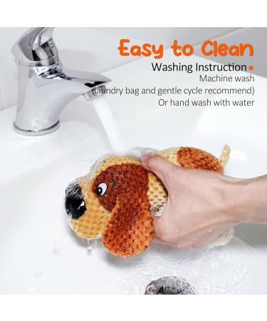 Iokheira Cuddly Squeaky Dog Toys - Large Medium & Small - Yellow & Brown - Perfect for Playtime & Comfort - Buy Online on GoSupps.com