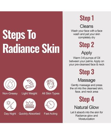 Ultra Radiance Glow Face Oil - Boost Firmness & Nourish Skin with Gotu Kola Collagen Kumkumadi Saffron & Turmeric - International Shipping Available - Buy Online on GoSupps.com