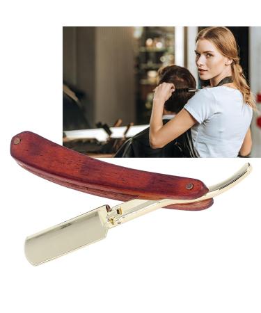 Men's Stainless Steel Beard Blade Holder | Professional Beech Handle Straight Trimmer Rack - International Shipping Available - Buy Online on GoSupps.com