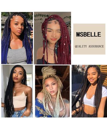 MSBELLE 26 Inch Pre-Stretched Pink Ombre Braiding Hair - Hot Water Setting (100g Pack) - Buy Online on GoSupps.com